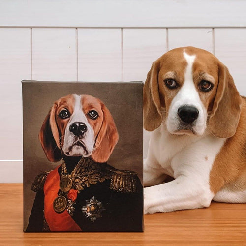 Crown and Paw - Canvas The Major - Custom Pet Canvas