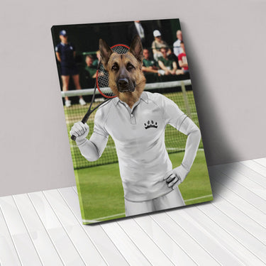 Male Tennis Player - Custom Pet Canvas