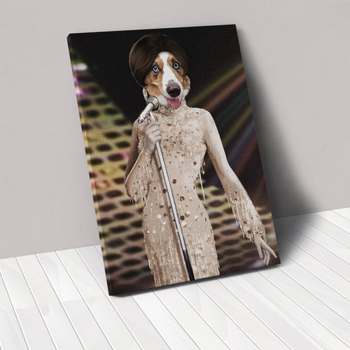 Crown and Paw - Canvas The Motown Queen - Custom Pet Canvas
