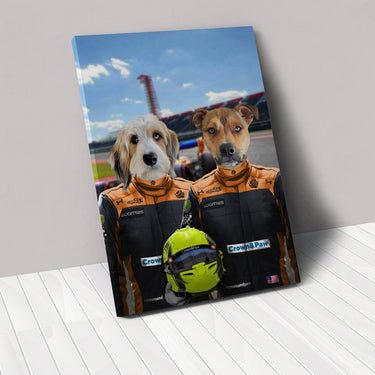 The Orange Drivers - Custom Pet Canvas