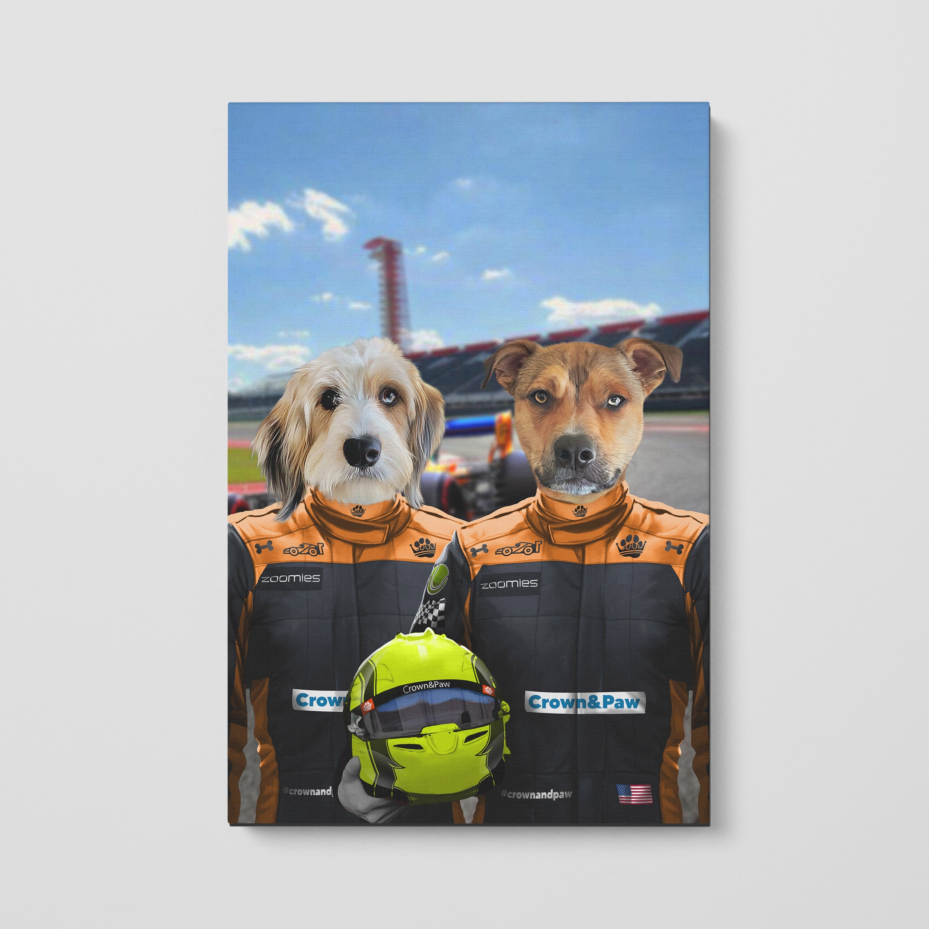 Crown and Paw - Canvas The Orange Drivers - Custom Pet Canvas