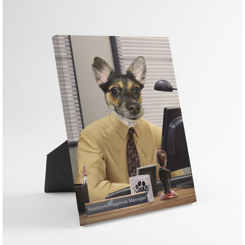 Crown and Paw - Standing Canvas The Pawssistant Manager - Custom Standing Canvas