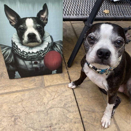 Crown and Paw - Custom Crown and Paw Halloween Pet Portrait