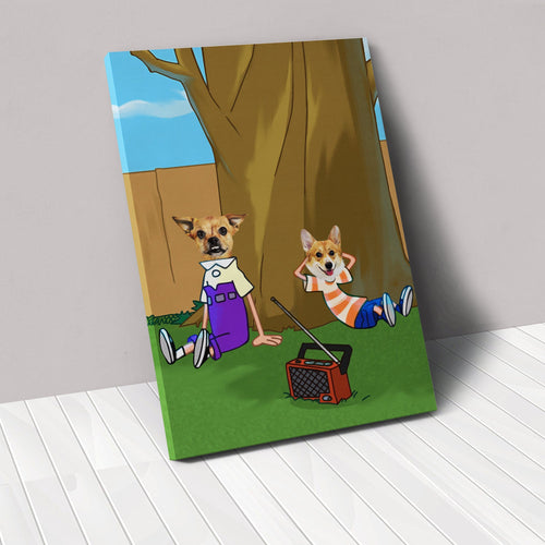 Crown and Paw - Canvas The Funny Siblings - Custom Pet Canvas