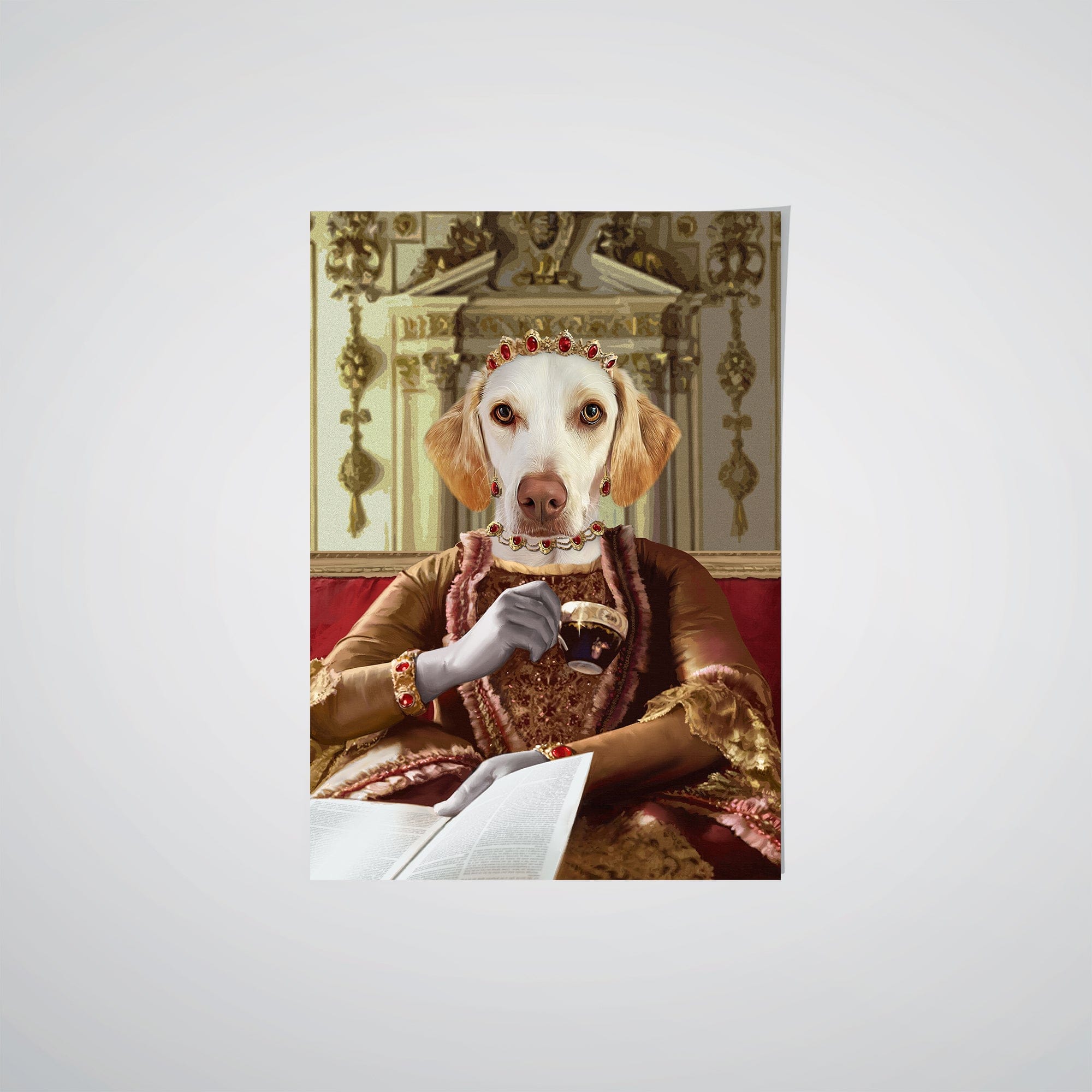 Crown and Paw - Poster Queen Charlotte - Custom Pet Poster