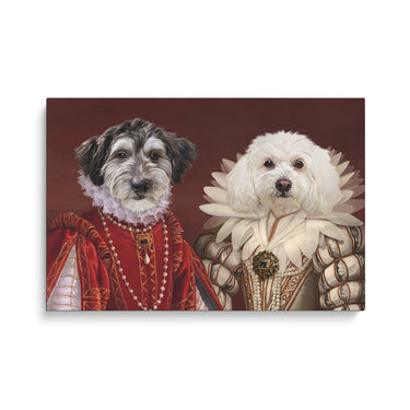 The Queen and Queen of Roses - Custom Pet Canvas