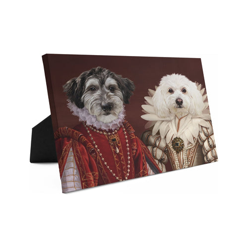 Crown and Paw - Standing Canvas The Queen and Queen of Roses - Custom Standing Canvas