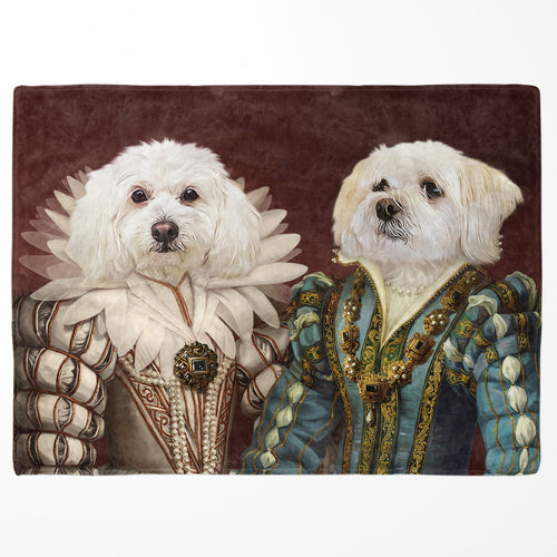 Crown and Paw - Blanket The Queen and Sapphire Queen - Custom Pet Blanket