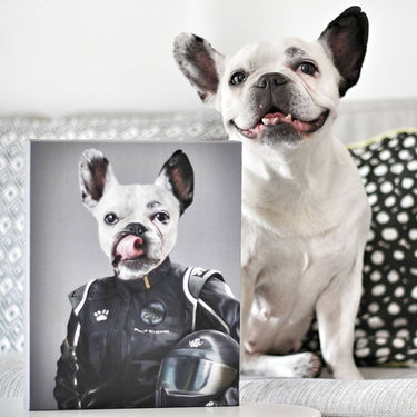 The Race Car Driver - Custom Pet Canvas