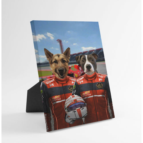 Crown and Paw - Standing Canvas The Red Drivers - Custom Standing Canvas