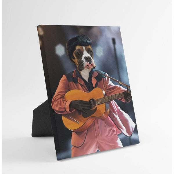 The Rock and Roll King - Custom Standing Canvas