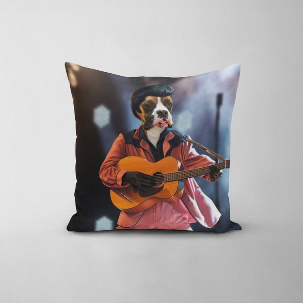 The Rock and Roll King - Custom Throw Pillow