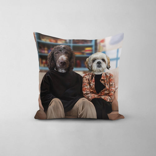 Crown and Paw - Throw Pillow The Gellers - Custom Throw Pillow