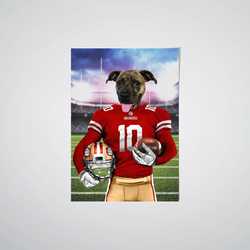 Crown and Paw - Poster The Pawty Niners - Custom Pet Poster