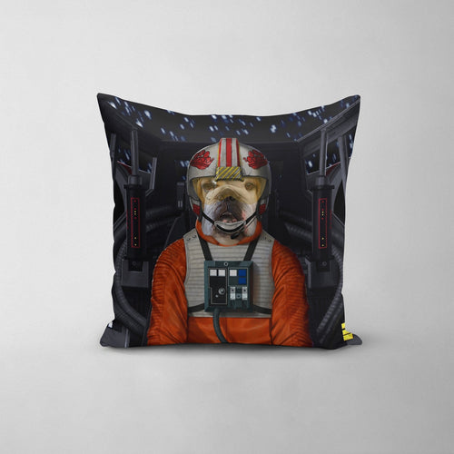 Crown and Paw - Throw Pillow The Space Pilot - Custom Throw Pillow