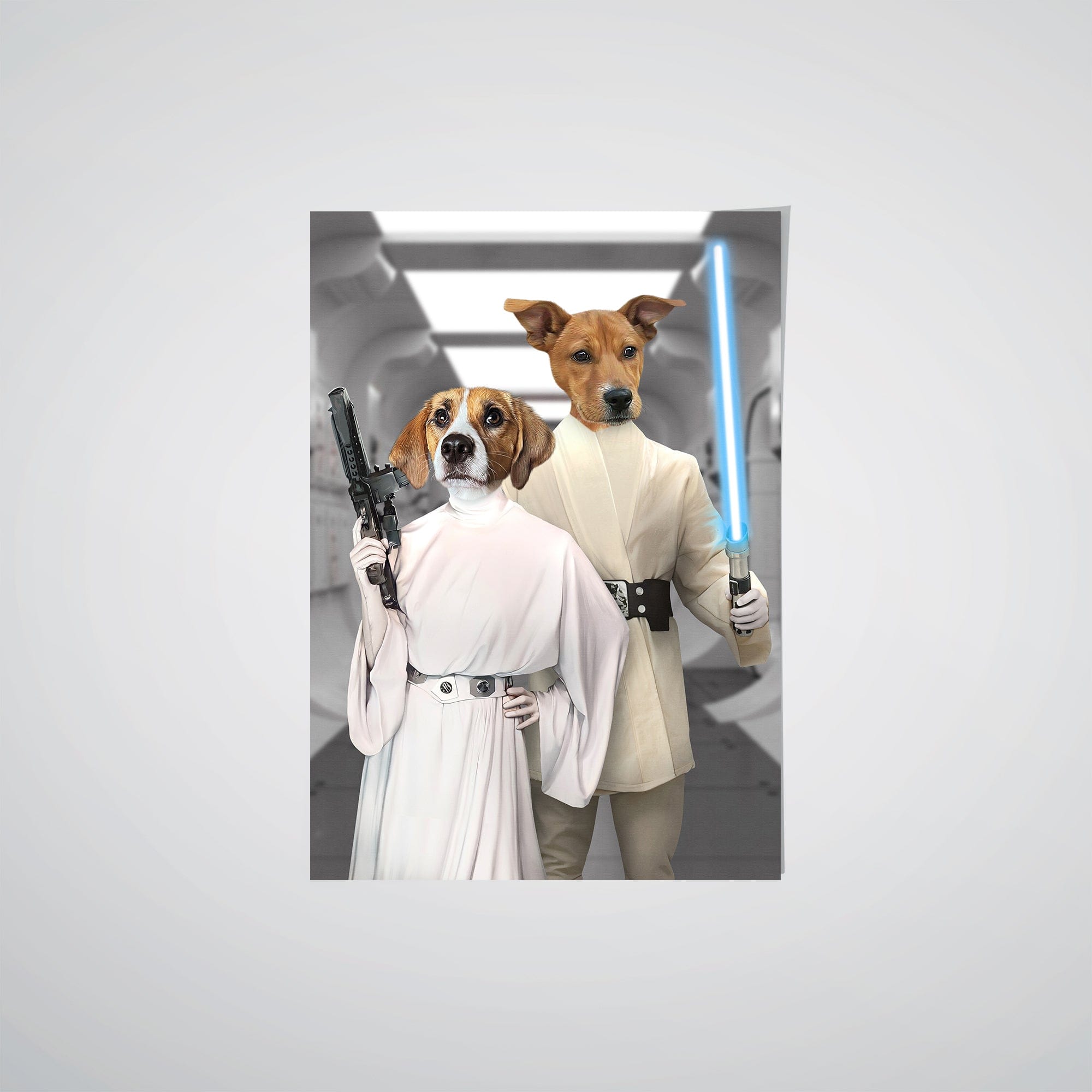 Crown and Paw - Poster The Space Siblings - Custom Pet Poster