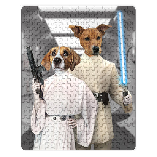 Crown and Paw - Puzzle The Space Siblings - Custom Puzzle 11" x 14"