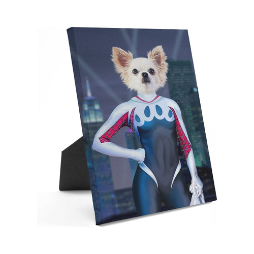 Crown and Paw - Standing Canvas The Spider Girl - Custom Standing Canvas