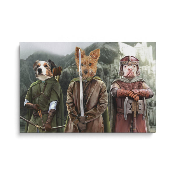 The Three Pawtectors - Custom Pet Canvas