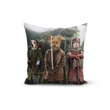 The Three Pawtectors - Custom Throw Pillow