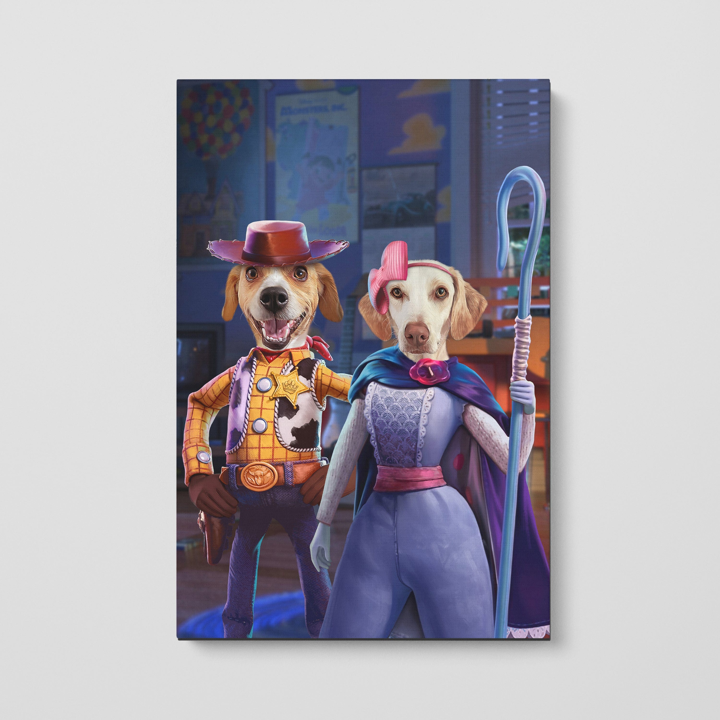Crown and Paw - Canvas The Toy Couple - Custom Pet Canvas