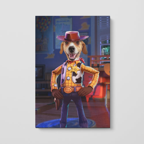 Crown and Paw - Canvas The Toy Cowboy - Custom Pet Canvas