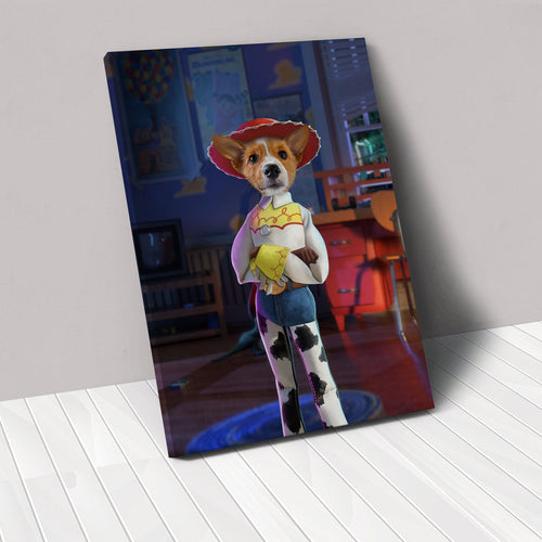 The Toy Cowgirl - Custom Pet Canvas