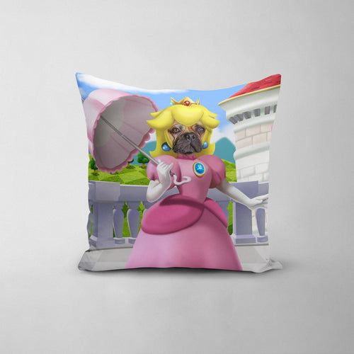 Crown and Paw - Throw Pillow Video Game Princess - Custom Throw Pillow