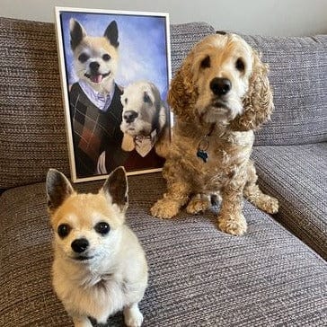 Crown and Paw - Canvas Step Brothers - Custom Pet Canvas