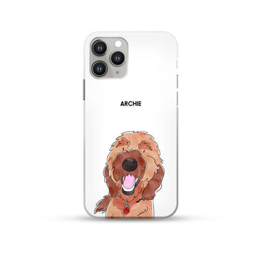 Watercolor Pet Portrait Phone Case - One Pet