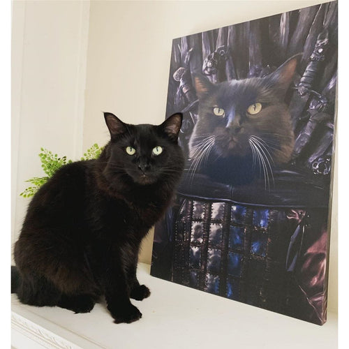 Crown and Paw - Canvas The Kingslayer - Custom Pet Canvas
