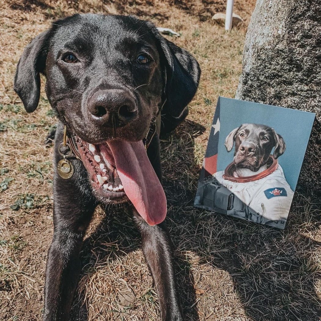 Crown and Paw - Canvas The Astronaut - Custom Pet Canvas