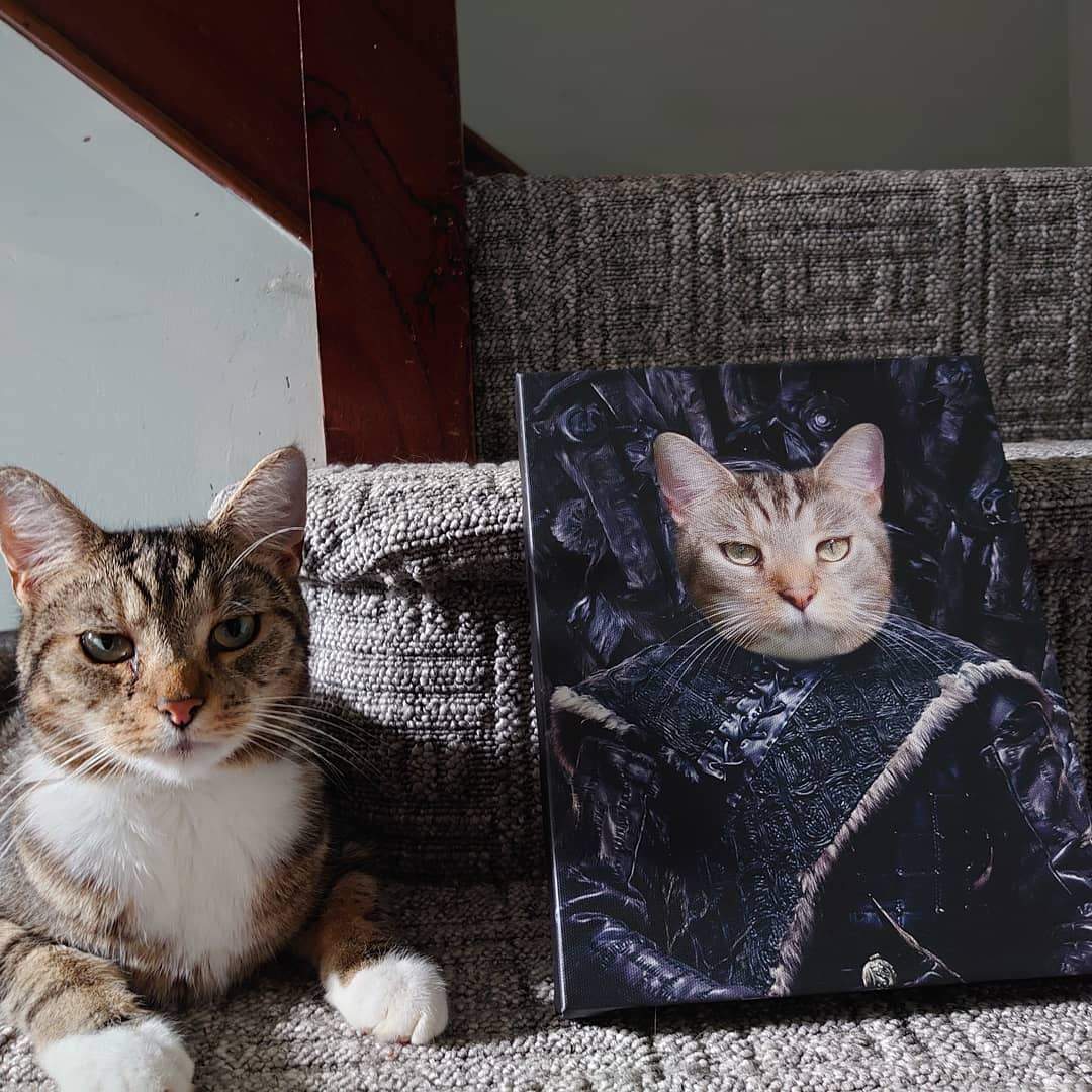 Crown and Paw - Canvas The Lone Wolf - Custom Pet Canvas