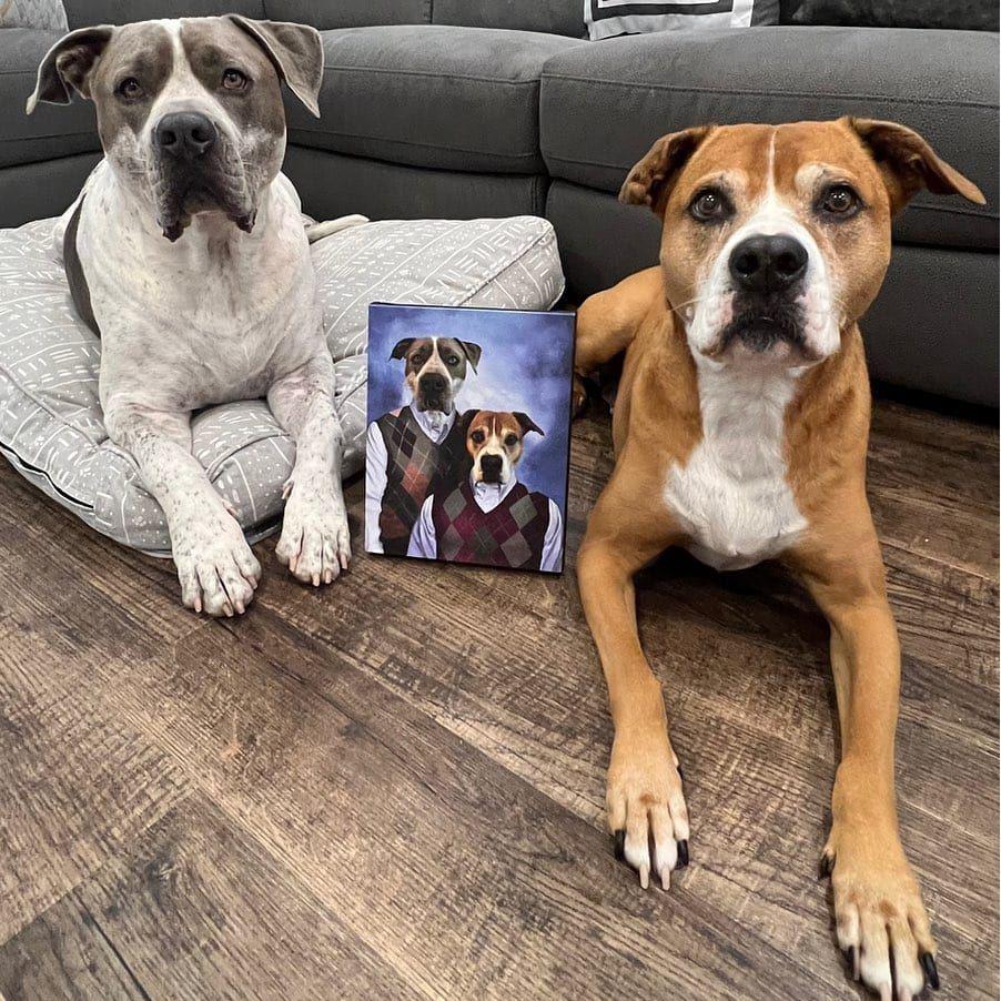 Crown and Paw - Canvas Step Brothers - Custom Pet Canvas
