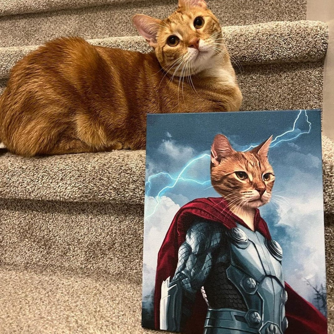 Crown and Paw - Canvas The Norse Hero - Custom Pet Canvas