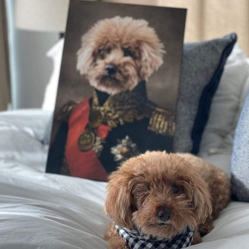 Crown and Paw - Canvas The Major - Custom Pet Canvas