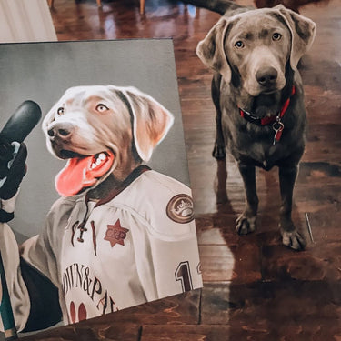 The Ice Hockey Player - Custom Pet Canvas