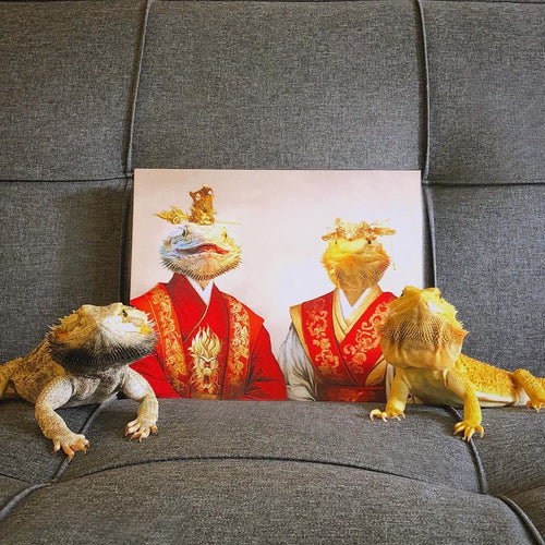 Crown and Paw - Canvas The Asian Rulers - Custom Pet Canvas