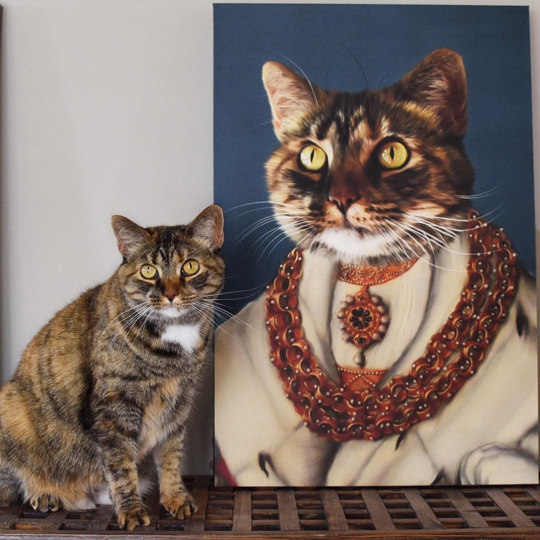 Crown and Paw - Canvas The Heiress - Custom Pet Canvas